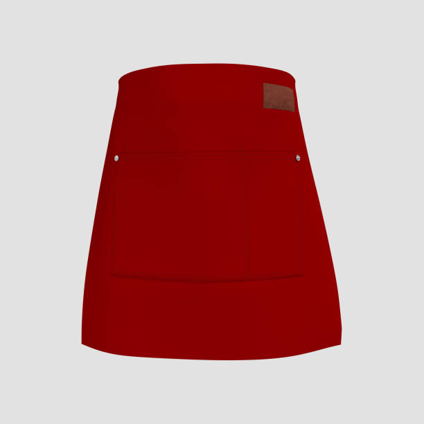 istock Blank waist apron mockup in front view 1307094892