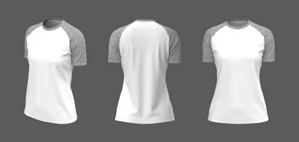 istock Short-sleeves raglan t-shirt mockup 1307094943
