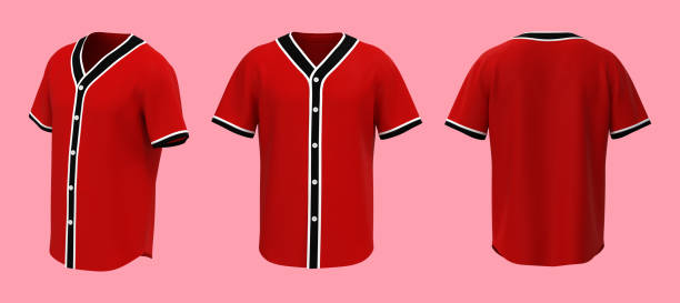 Baseball t-Shirt mockup in front, side and back views