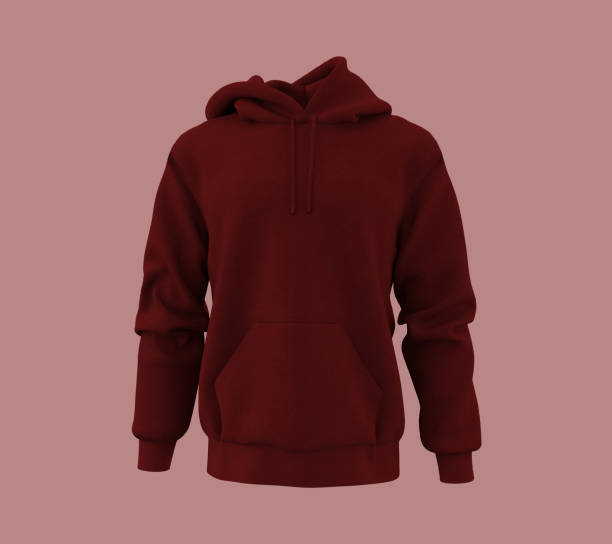 istock Blank hooded sweatshirt mockup for print in front view 1307097345