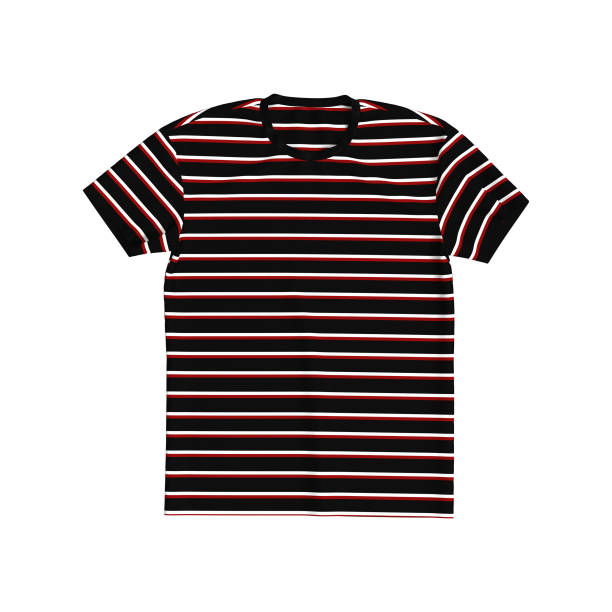 istock men's striped t-shirt mockup in front view 1307097359