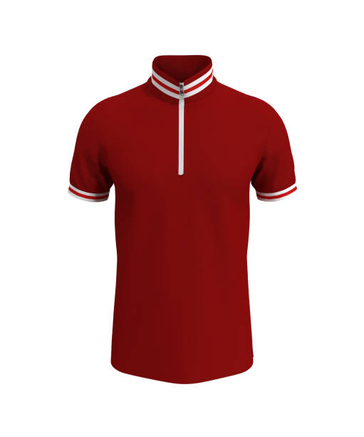 istock Blank tracktop shirt mockup in front view 1307097421