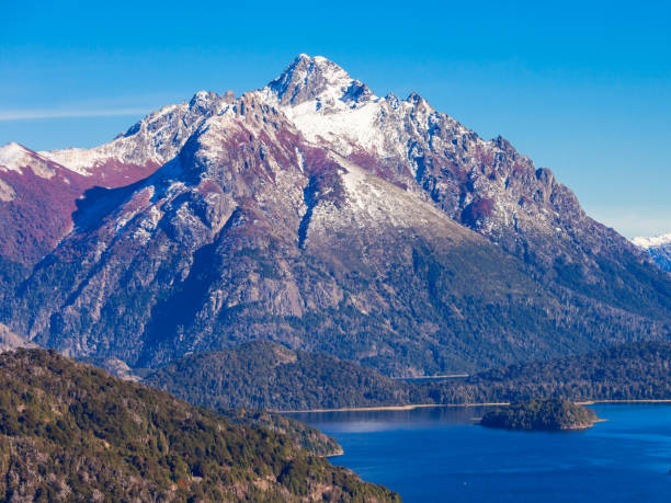 paisaje bariloche en argentina - bariloche lagos patagonia number 7 fotografías e imágenes de stock