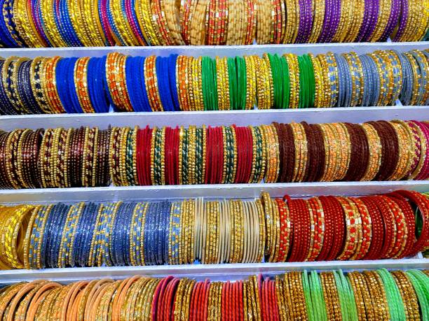 istock Indian culture with colorful bangles 1307108484