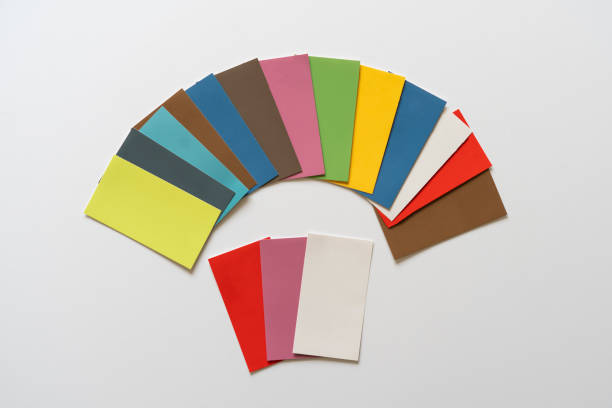 istock catalog of color tones samples, designer choise, top view on desk in workplace 1307109317