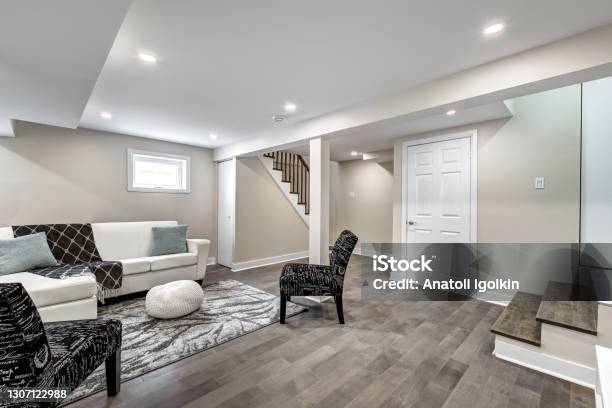 New Canadian Luxury House Stock Photo - Download Image Now - Basement, Renovation, Home Interior