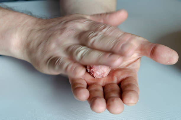istock A middle-aged man makes meatballs from raw minced meat with his 1307125367