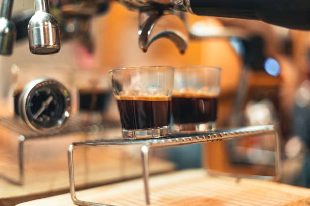 istock Make coffee from the machine at home. 1307130073