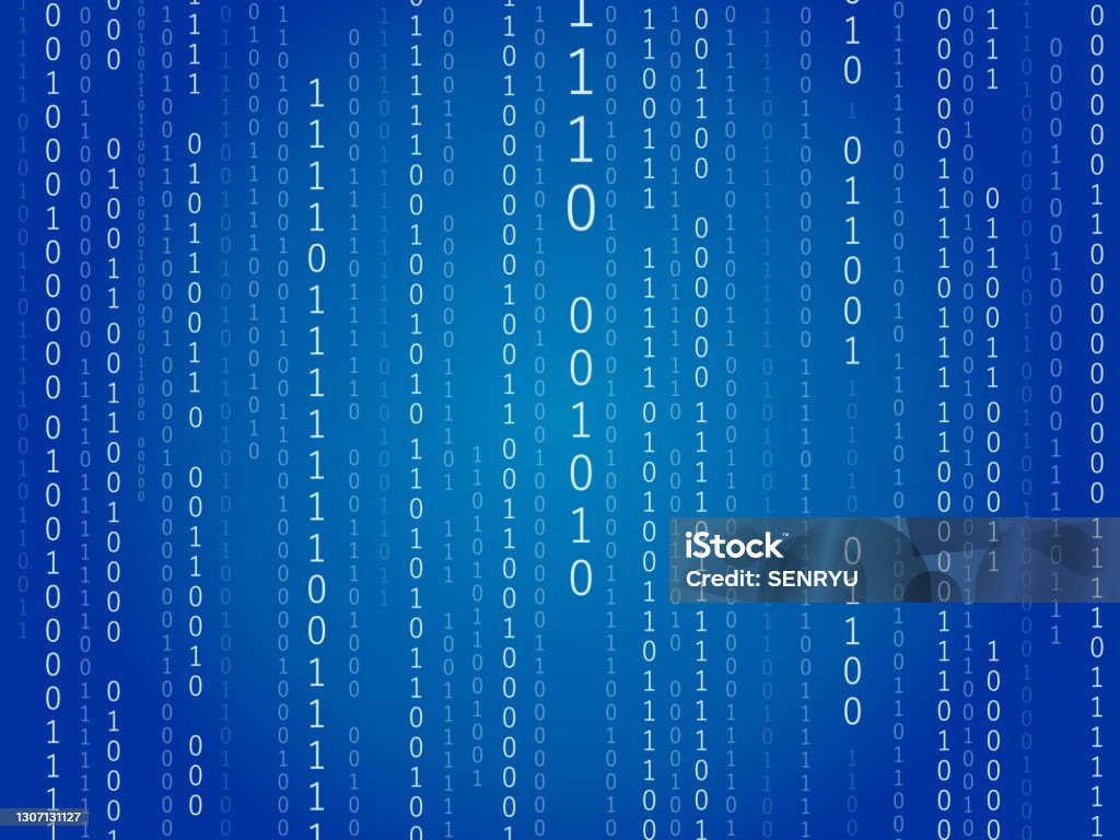 Binary Code Background Stock Illustration - Download Image Now ...