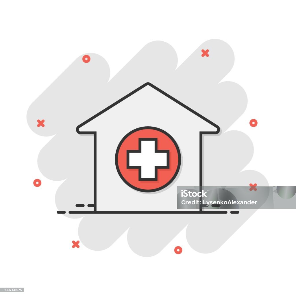 Vector Cartoon Hospital Building Icon In Comic Style Infirmary Medical Clinic Sign Illustration Pictogram Health Business Splash Effect Concept Stock Illustration - Download Image Now - iStock Vector Cartoon Hospital Building Icon In Comic Style Infirmary Medical Clinic Sign Illustration Pictogram Health Business Splash Effect Concept Stock Illustration - Download Image Now - iStock