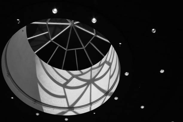 istock Hemisphere skylight on the roof 1307138912