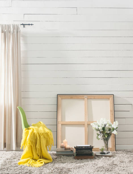 istock wooden wall interior decoration 1307144905