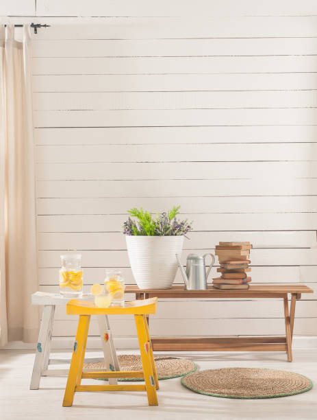 istock wooden wall interior decoration 1307145076