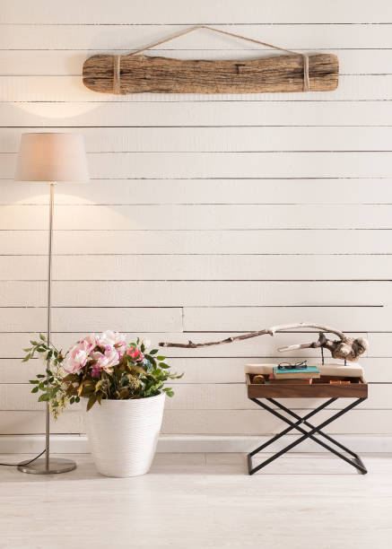 istock Mountain House country concept  interior home decor vertical banner 1307147273