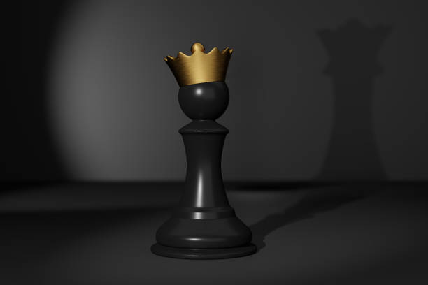 istock Chess pawn in a golden crown 1307147796