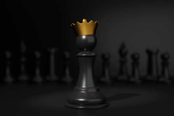 istock Chess pawn in a golden crown 1307147869