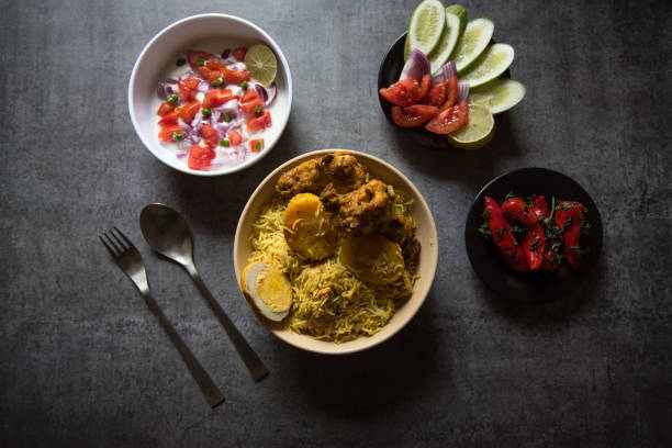 istock Mughal delicacy biryani or traditional rice cooked with chicken and potatoes 1307147911