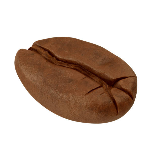istock Close-Up Of Coffee Bean Over White Background. 3D illustration 1307150618