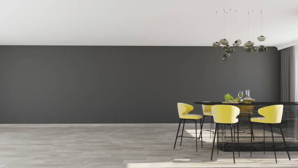 istock Living room with yellow chairs 1307152980