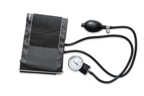 Sphygmomanometer isolated on white background stock photo