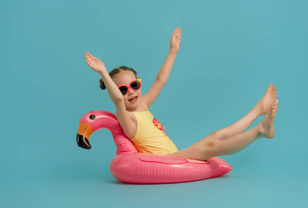 istock Happy child wearing swimsuit 1307161275