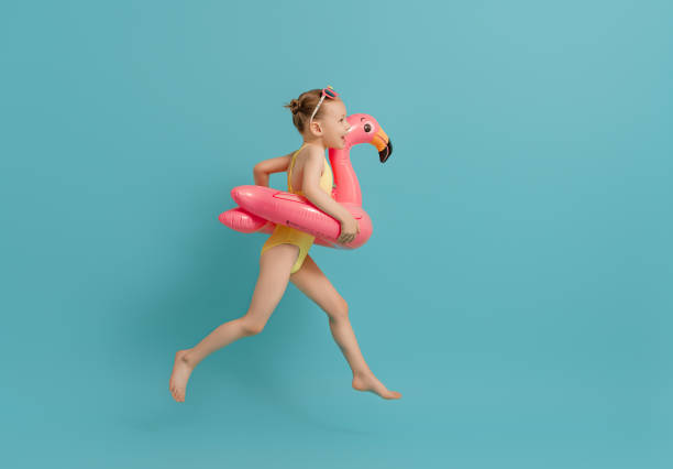 istock Happy child wearing swimsuit 1307161280