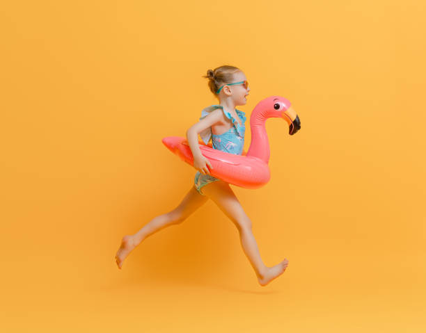 istock Happy child wearing swimsuit 1307161293
