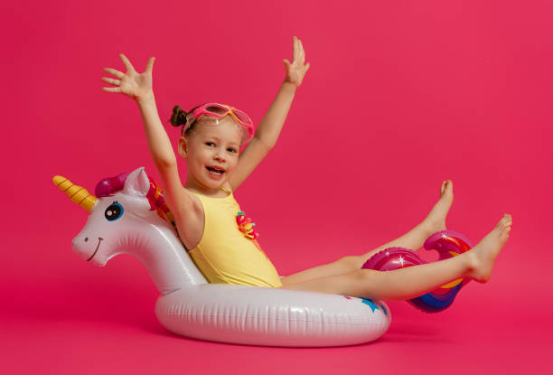 istock Happy child wearing swimsuit 1307161314
