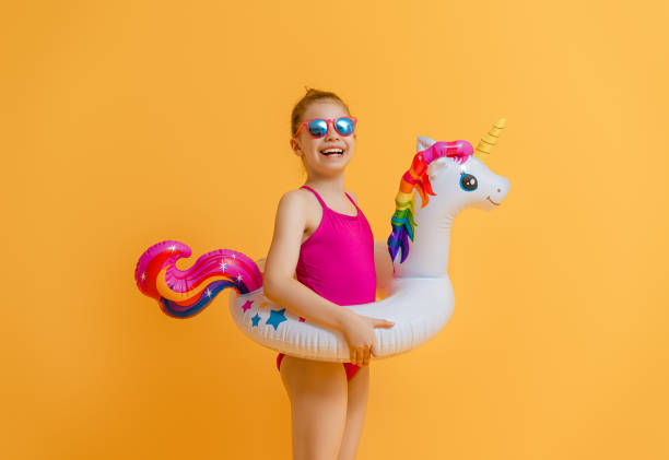 istock Happy child wearing swimsuit 1307161328