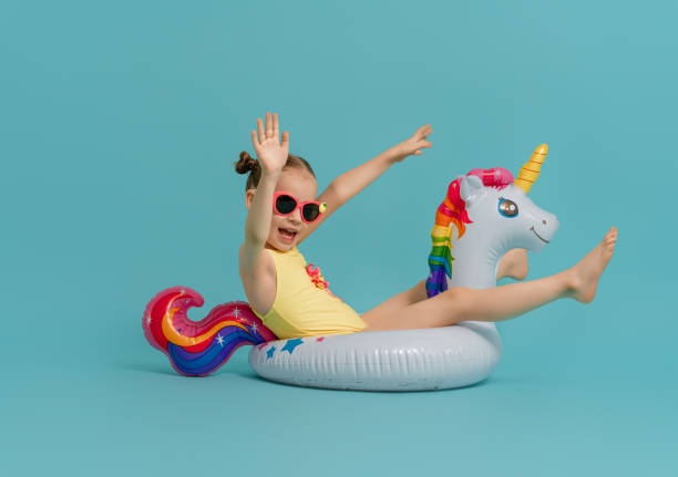 istock Happy child wearing swimsuit 1307161329