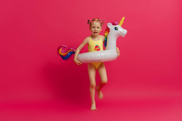 istock Happy child wearing swimsuit 1307161343