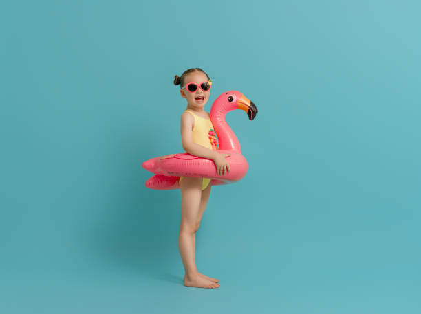 istock Happy child wearing swimsuit 1307161344