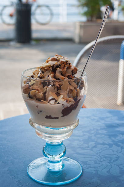 istock Chocolat ice cream in a terrace 1307162546