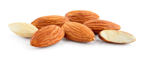 istock Almond isolated. Almonds on white background. Full depth of field. 1307163182