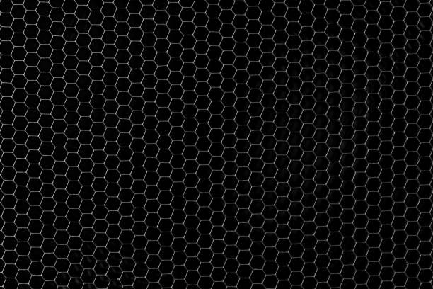 istock dark metal honeycomb grid background 1307163992