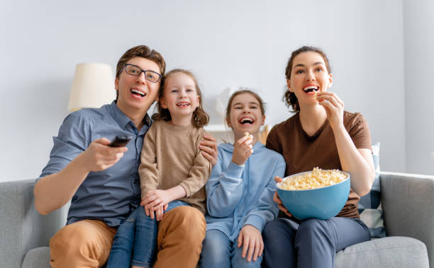 istock Happy family spending time together. 1307167146