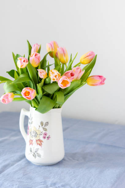 istock Spring bouquet of pink tulips 1307180279