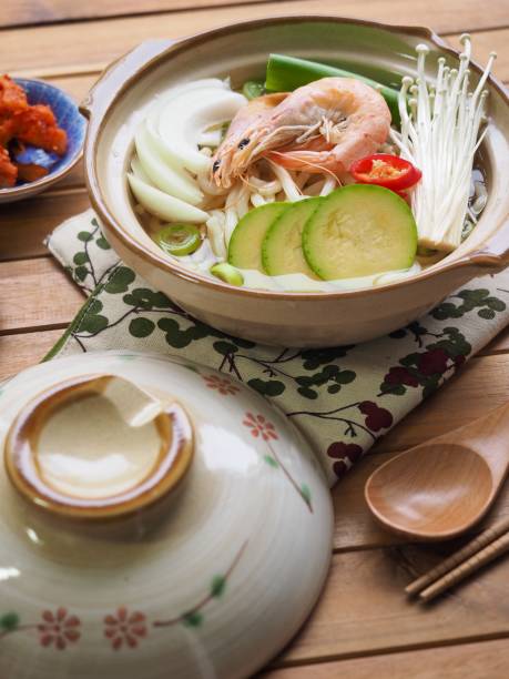 istock Asian Food Shrimp Pot Udon, Noodle 1307184808