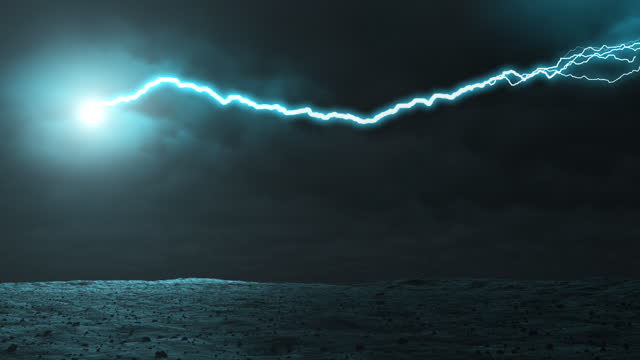 Lightning Strikes During A Super Thunderstorm