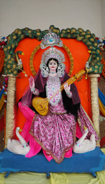 istock an idol of devi saraswati, goddess of knowledge 1307189069