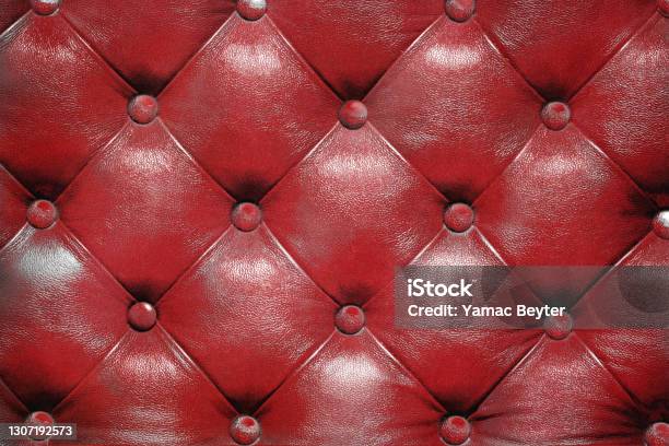 Capitone Checkered Coach Leather Stock Photo - Download Image Now - Armchair, Art, Art And Craft