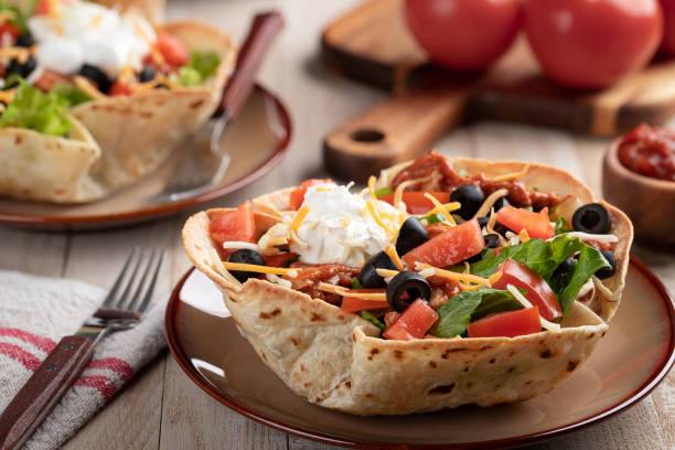 istock Taco Salad in a Tortilla Shell 1307199092