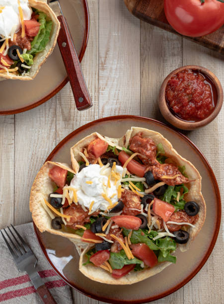 istock Taco Salad in a Tortilla Shell 1307199151