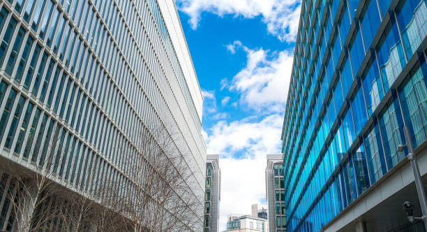 istock Modern Futuristic Architecture in the City 1307207357