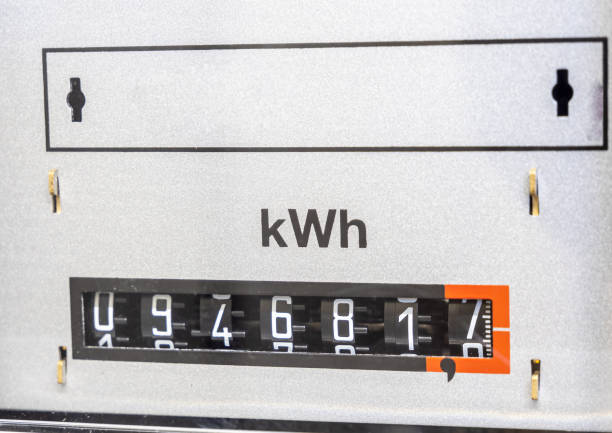 istock Display of an electricity meter in kilowatts 1307210554