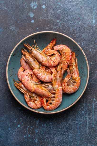 istock Whole cooked shrimps in bowl 1307212289
