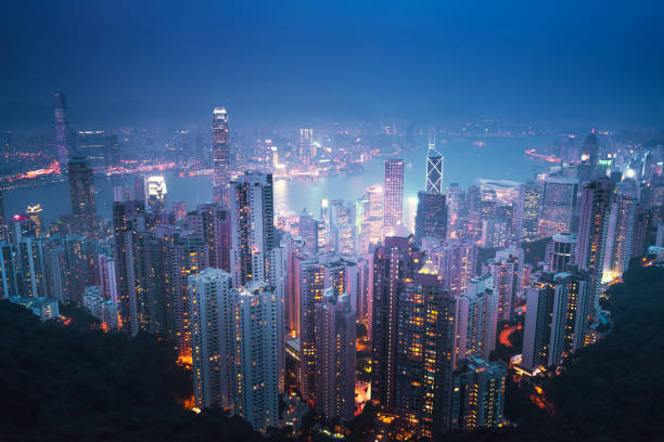 istock Hong kong from the Victoria peak 1307213034