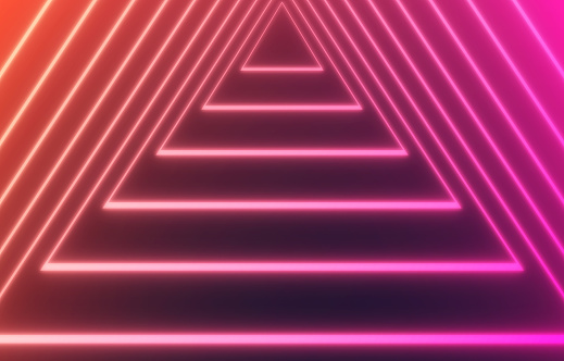 Glow Triangle Pyramid Modern Light Background