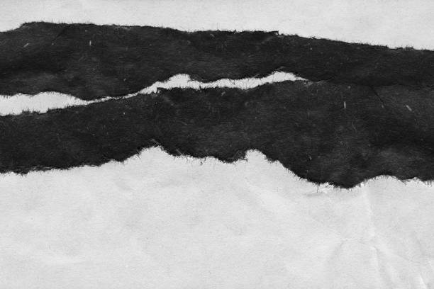 Photo of Abstract landscape, black and white minimalist art illustration.