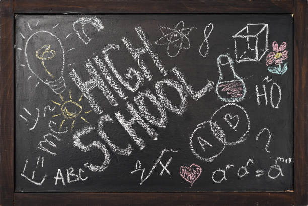 istock the inscription on the school blackboard, high school 1307223843